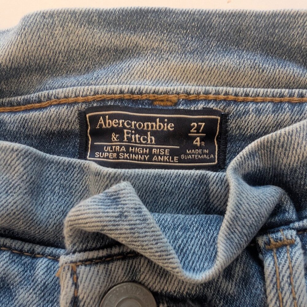 Abercrombie and Fitch High waist ruffle top jeans